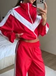 Женский спортивный костюм из плащевки с красный 42-44 - изображение 3