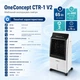 Мобильный напольный охладитель воздуха, вентилятор и увлажнитель OneConcept CTR-1 V2, белый - изображение 6