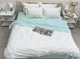 Комплект постільної білизни Tag Tekstil преміум серія з компаньйоном бавовна реактивне фарбування 1.5 сп. наволочки 70х70 (PT-R17) - изображение 1