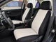 Чехлы на сиденья для FIAT Tipo (II) (Фиат Типо II), универсальные, ткань + алькантара, комплект, бежевые - изображение 2