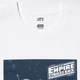 Футболка хлопковая оверсайз длинная женская Uniqlo 313646846 M Белая с принтом (1161952333) - изображение 9