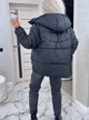 Женская зимняя куртка оверсайз со съемным капюшоном KM 30044 XL - 2XL Черный (К - 30044/2 C ) - зображення 7