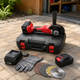Аккумуляторная болгарка Krafftec Germani GWX 48V-125C Professional 48 В 125 мм с 2 АКБ в кейсе Угловая шлифовальная машина с бесщеточным двигателем Беспроводная УШМ для резки металла - изображение 3
