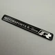 Наклейка Rline Motorsport VW Volkswagen (Фольксваген) металлическая 110 mm шильдик табличка черная хром - изображение 3
