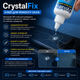 Прозорий УФ-клей для ремонту скла CrystalFix Glass Repair Adhesive Клей з високою адгезією для скла 30 мл Полімер - зображення 4