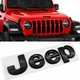 Шильдик емблема табличка металева ДЖІП JEEP чорна глянець 135 мм 40 мм - зображення 3
