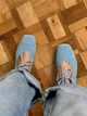 Балетки женские весенне-осенние KATI SHOES из натуральной замши 37 р. голубые 075 (6338) - изображение 4