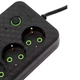Мережевий фільтр подовжувач з запобіжником 5 розетками 4 USB, 1 Type C переноска 2500 Вт HG 2505 (COPY) - зображення 4