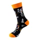 Яскраві високі шкарпетки з принтом Хелловін Honey Fashion Accessories 37-43р чорний (1-80/7) - изображение 2
