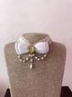 Готичний чокер-бант «Lunar Mystery» Honey Fashion Accessories Білий (120368) - изображение 5