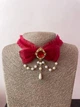 Готичний чокер-бант «Lunar Mystery» Honey Fashion Accessories Червоний (120368) - изображение 4