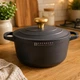 Каструля з мармуровим покриттям та металевою кришкою 24х12 см 4.4 л Edenberg EB-12093 Чорний (EB-12093) - зображення 2