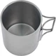 Термокружка з прозорою кришкою Skif Outdoor Loner Cup FH 400 мл, нержавіюча сталь, термочашка зі складними ручками - зображення 2
