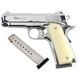 Сигнально-стартовый пистолет KUZEY 911-SX#3, 9+1/9 mm (Shiny Chrome Plating/White Grips) add 1 magaz - изображение 2