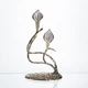 Металлическая статуэтка цветка каллы Calla Lilies 14х8х25 см для домашнего декора и камина - изображение 7