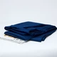 Простынь Moon&Star Navy Blue Сатин Premium 150х220 см (MS-860000885) - изображение 2