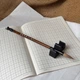 Каллиграфическая кисть из колонка для китайской живописи и каллиграфии 27 см (ворс 3.6 см диаметр 1.2 см) деревянная ручка - изображение 1