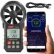 Анемометр цифровий WINTACT WT87B чорний 0.3-30 м/с крильчастий з Bluetooth USB та вбудованим термометром 165x85x39 мм (112-163-WT87B) - зображення 2