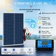 Сонячна панель (33х40 см) з автоматичним контролером заряду W88-B 20A 12V/24V - зображення 1