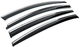 Ветровики на окна с хромом Niken Luxury (4 шт) для Hyundai Elantra (AD) 2015-2020 гг - изображение 4