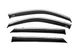 Ветровики на окна с хромом (4 шт, Niken) для Peugeot 2008 2019-2024 гг - изображение 1