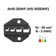 Матрица (AV)HS-1035WF 10-35 мм.кв 8-2 AWG для кримпера серии HS [AHS-1035WF] TACTIX - изображение 2