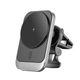 Автодержатель с функцией беспроводной зарядки WIWU Freelander Wireless Charger 15W Black with MagSafe (CH-314) - изображение 1