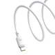 Кабель Baseus Silky Series USB-A to USB-C 100W 1 m White (P10377703213-00) - зображення 3