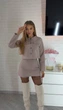 Костюм женский твидовый двойка в стиле Chanel с укороченным жакетом на пуговицах и юбкой-шортами с высокой V-образной талией G&M k-132002 42-44 Размер цвет мокко - зображення 4