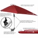 Універсальна парасолька Sport-Brella Versa-Brella XL UPF 50+ з двома 4-позиційними шарнірами та обертанням на 360°, червона ( 3381 ) - зображення 3