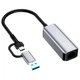 Адаптер USB-C + USB A to RJ45 Ethernet 1000Mbps ColorWay (CW-AD-CRG) - изображение 5