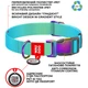 Нашийник для собак WAUDOG Nylon Recycled з QR паспортом, градієнт, блакитний, розмір S, 25-35 см, 15 мм (46522) - зображення 4