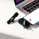 Беспроводной цифровой микрофон с шумоподавлением DSP Hoco L20C для DSLR камер и смартфонов Type-C iP 3.5 мм - изображение 7