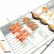 Мангал складной BARBECUE TRAY 770T 70х30х70 см из нержавеющей стали переносной для кемпинга и пикника Серебристый - изображение 3