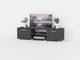 Тумба под телевизор в гостиную, тумба под ТВ, TV тумба GT-0106 Moreli 1400x360x400 Антрацит - изображение 1