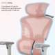 Крісло офісне OfficePro Elite OC950GLP Gray/Light Pink - зображення 10