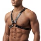 Мужская портупея Art of Sex - Spartacus, экокожа, цвет черный, размер L-2XL (SX3538) - изображение 1