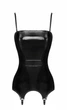 Эротический женский корсет с подвязками для чулок Noir Handmade F381 Dominae Venom PVC, размер M (SX4142) - изображение 6