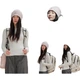 Флисовая шапка Pelliot Outdoor, шарф-воротник из искусственного меха, ветрозащитная, теплая, защита шеи, горнолыжная шапка для весны и осени, унисекс, 165034012, розовая - изображение 3