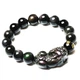 Браслет Cilingge Rainbow Eye Obsidian Pixiu унісекс чорний 12 мм - изображение 4