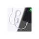 Дата кабель USB 2.0 AM to Lightning 1.0m Cafule Series Metal 2.4A White Baseus (CALJK-A02) - изображение 4