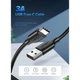 Дата кабель USB 2.0 AM to USB-C 2.0m US287 Black Ugreen (60118) - изображение 2