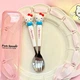 Набор детских столовых приборов Sanrio Heiio Kitty ложка и вилка - изображение 2