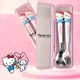 Набор детских столовых приборов Sanrio Heiio Kitty ложка и вилка - изображение 3