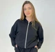 Світшот жіночий з каптуром на блискавці трикотаж чорний, 2XL-3XL - изображение 8