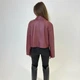 Тренч жіночий вкорочений еко-шкіра бордовий, 2XL-3XL - изображение 9