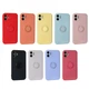 Чехол Ring силиконовый для iPhone 12 6.1", бирюзовый - изображение 2