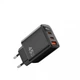 Сетевое зарядное устройство WiWU Wi-G011, 45W, 1 USB-A/2 USB-C, 1 А - изображение 3