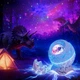 Детский ночник-проектор SZPACMATE K850 Dinosaur Egg Galaxy с пультом и белым шумом - изображение 1