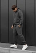 Чоловічий Спортивний Костюм Стаф Темно-сірий З Блискавкою Staff Wl Zip Dark Gray XL (402746) - зображення 5